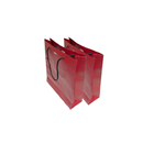 नायलॉन हैंडल कस्टम पेपर शॉपिंग बैग चमकदार/मैट लेमिनेशन के साथ कठोर तल प्रकार