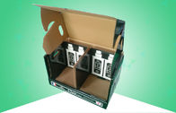 टिकाऊ कस्टम मुद्रित नालीदार बक्से, शराब कागज बॉक्स चमकदार फाड़ना के साथ