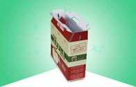मजबूत नाली के साथ कस्टम नालीदार कागज पैकेजिंग बक्से सेब का रस कंटेनर