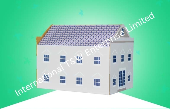 खरीदें 4C प्रिंटिंग 350gsm CCNB B बांसुरी नालीदार कार्डबोर्ड हाउस online manufacture
