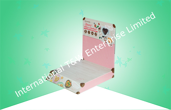 खरीदें CMYK 350gsm कार्डबोर्ड काउंटर शीर्ष प्रदर्शन पीपी फाड़ना online manufacture