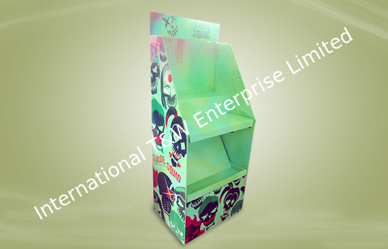 अच्छी कीमत Green custom product Cardboard Display Stands , corrugated floor display Glossy Finish ऑनलाइन