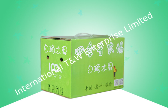 अच्छी कीमत Recyclable Enviromental Paper Packaging Boxes , Portable Fruit Corrugated Paper Box ऑनलाइन