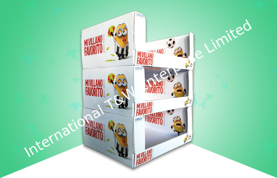 4 रंग CMYK Minion PDQ किड पेय बोतलों के लिए स्टैकेबल डिजाइन के साथ कार्डबोर्ड ट्रे
