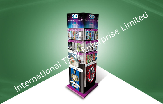 अच्छी कीमत Four Face Show Cardboard Display Stands , Floor Standing Display Units To 3d Poster Cards ऑनलाइन