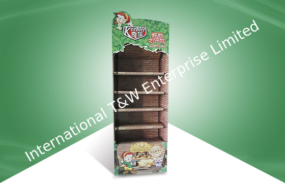 अच्छी कीमत Five Shelf Pos Cardboard Displays , Logo Cardboard Shop Display For Snacks ऑनलाइन