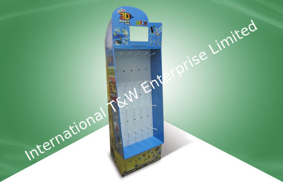 अच्छी कीमत Free Standing Uv Or Pp Laminated Hook Display Rack Fixed With Tv Screen ऑनलाइन