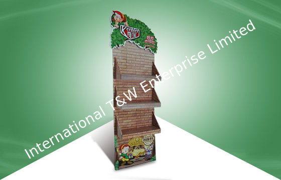 अच्छी कीमत Floor Standing corrugated cardboard display Stand Shop Snacks Storage ऑनलाइन