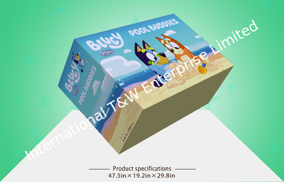 खिलौने के लिए आधा पैलेट 350gsm CCNB नालीदार पैकेजिंग बॉक्स एसजीएस