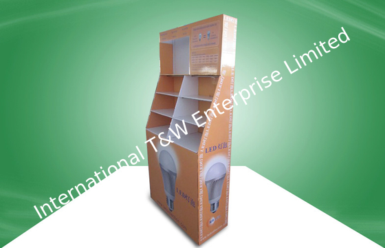 अच्छी कीमत Recycled Heavy - duty  POS Cardboard Displays  Display Stand For LED Products ऑनलाइन