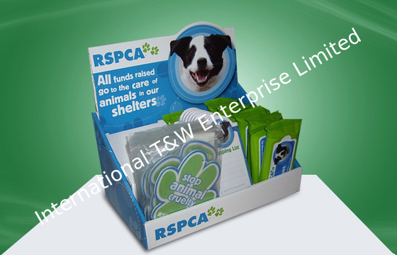 अच्छी कीमत Pet Item  Promotional Cardboard Countertop Display With 4 Colors Glossy PP lamination ऑनलाइन